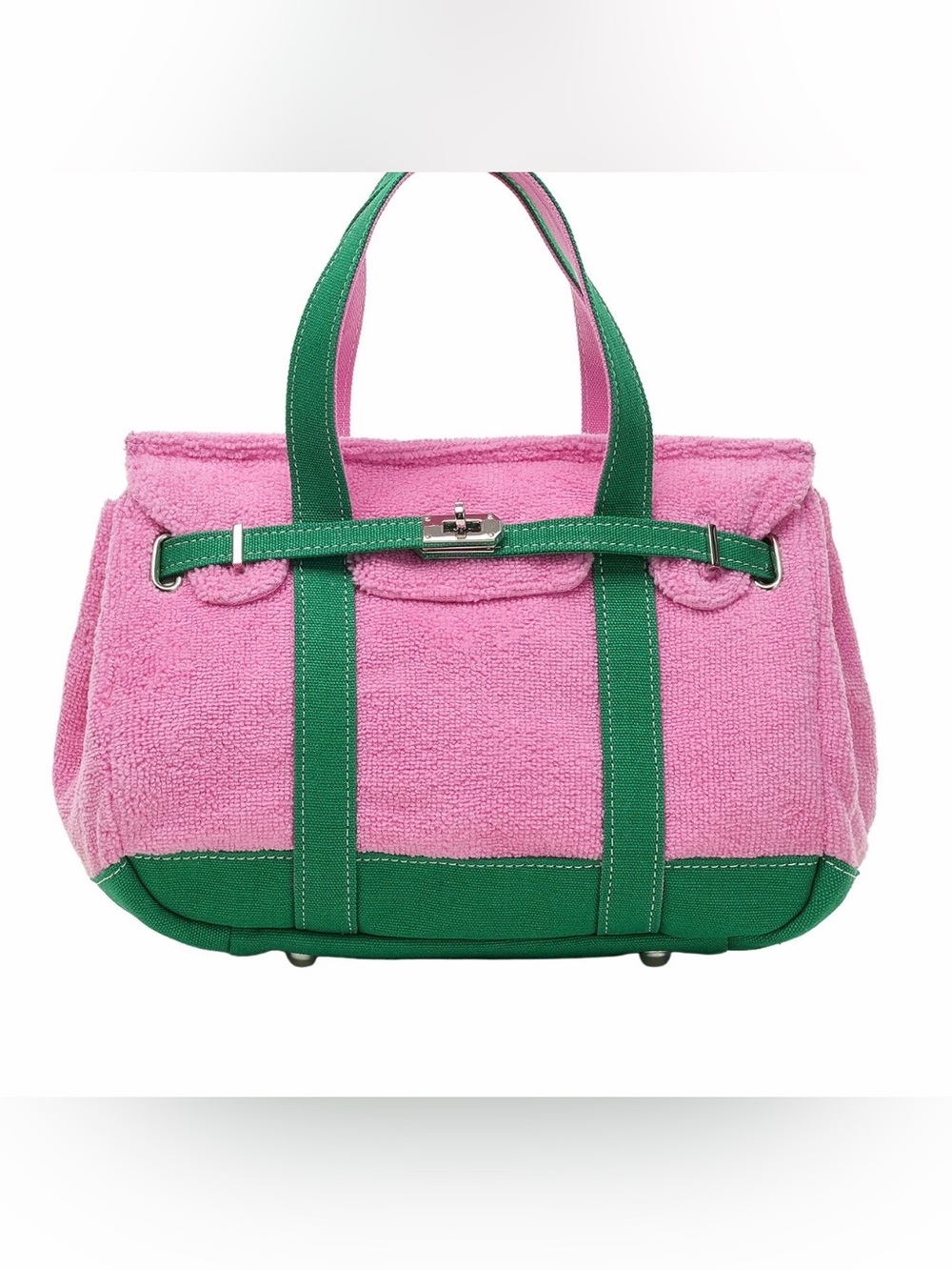 SunwinSmall Madaket Terry and Cotton Canvas Tote Handbag
